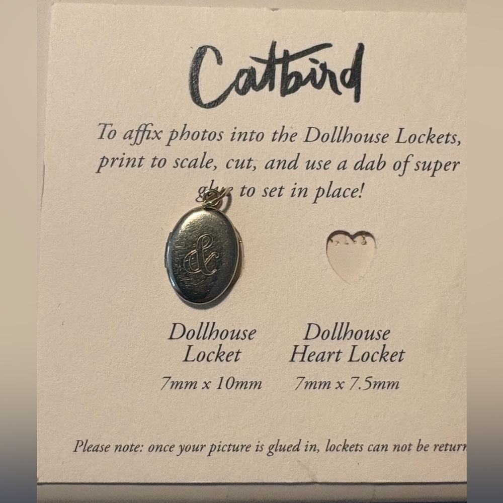 Catbird Gold Dollhouse Locket - Picture 10 of 15
